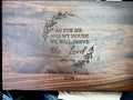 2 Custom engraved Walnut cutting boards
