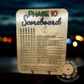 Phase 10 Scoreboard Workbench Crafts