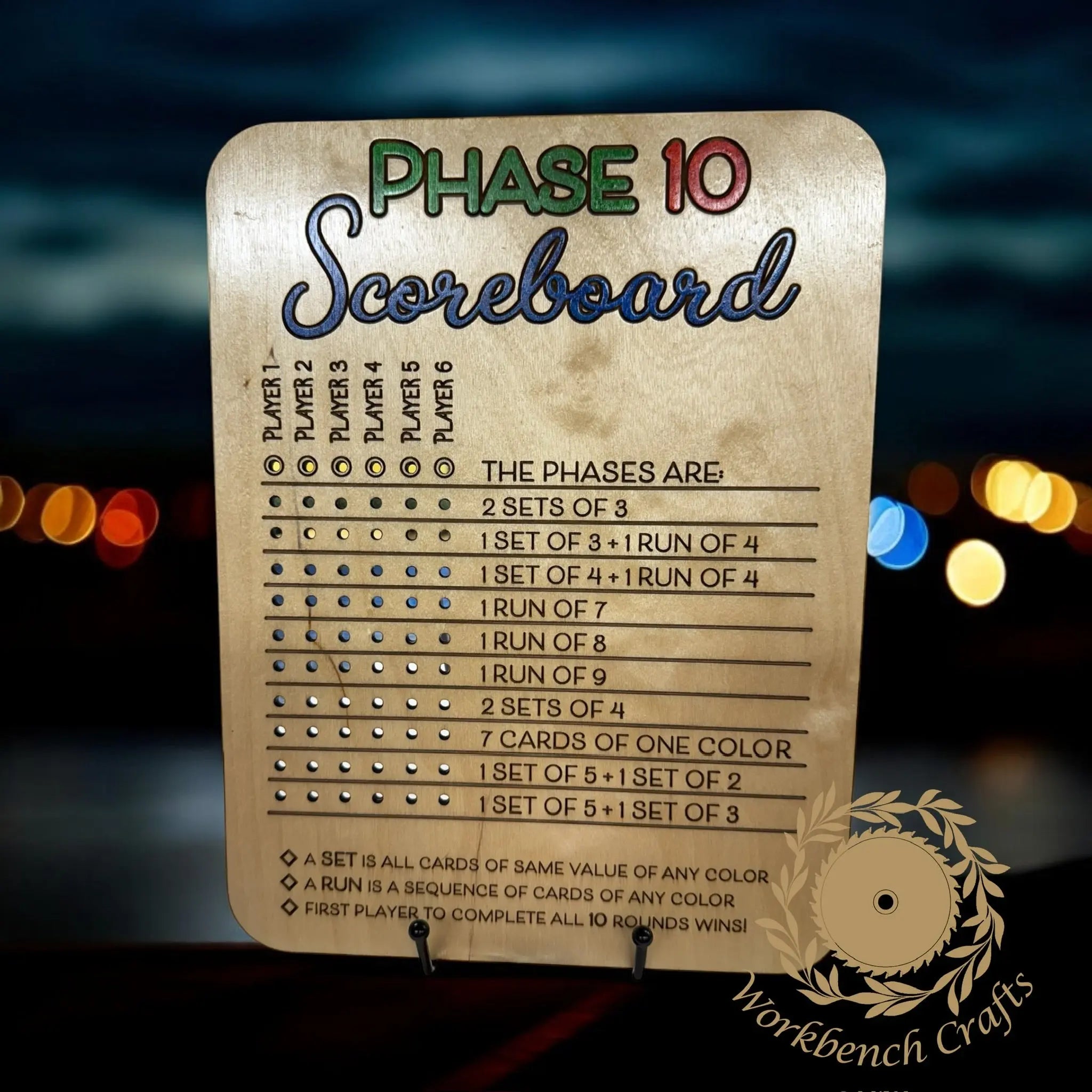 Phase 10 Scoreboard Workbench Crafts