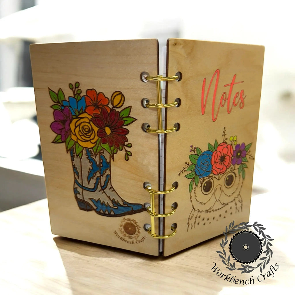 Wooden Journal/Notebook-Customizable Workbench Crafts