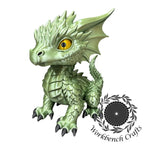 Gold Eye Green Dragon Workbench Crafts
