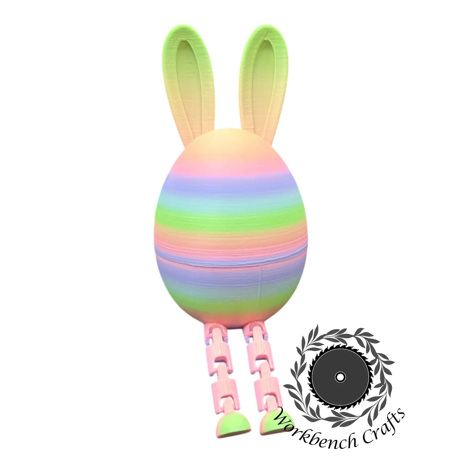 Easter Kinder Egg with Feet and Ears Workbench Crafts
