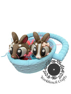 Easter Basket and 2 Bunnies Workbench Crafts