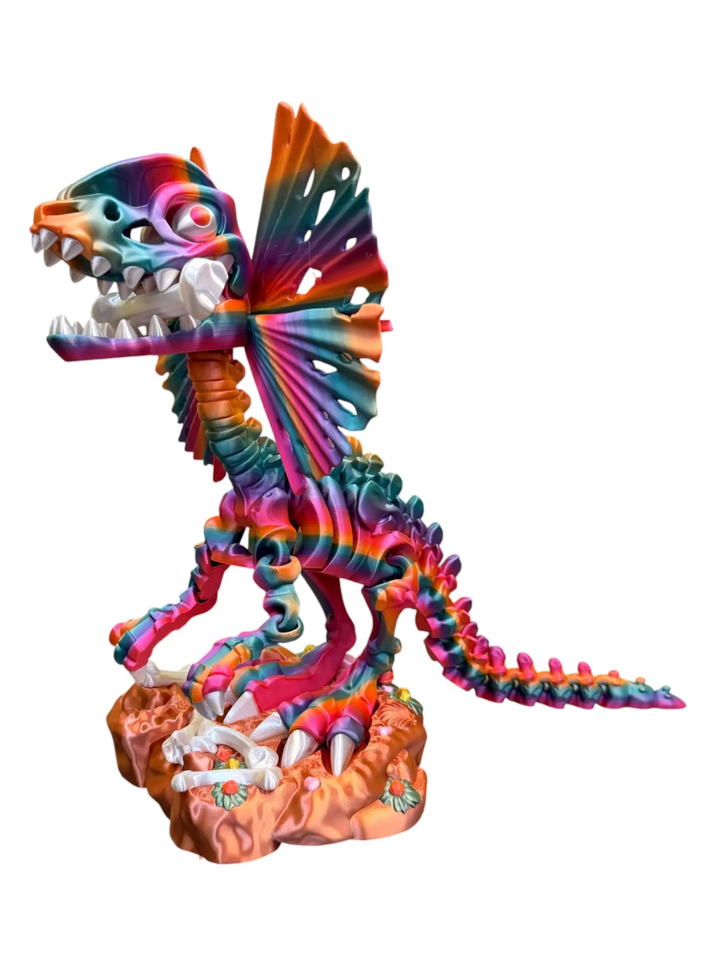 Skeleton Dilophosaurus with Stand Workbench Crafts