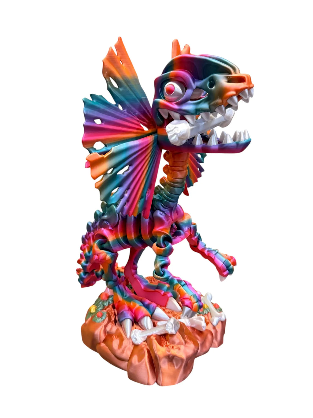 Skeleton Dilophosaurus with Stand Workbench Crafts