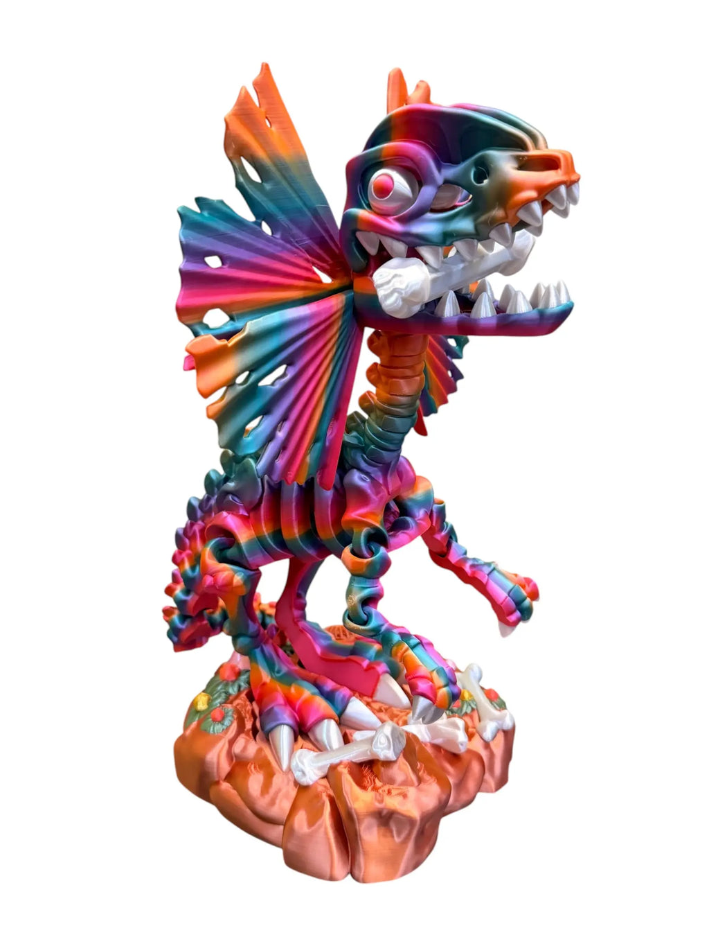 Skeleton Dilophosaurus with Stand Workbench Crafts