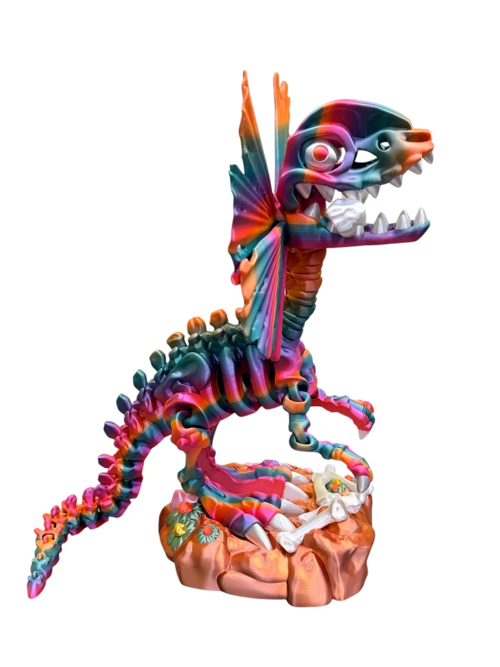 Skeleton Dilophosaurus with Stand Workbench Crafts