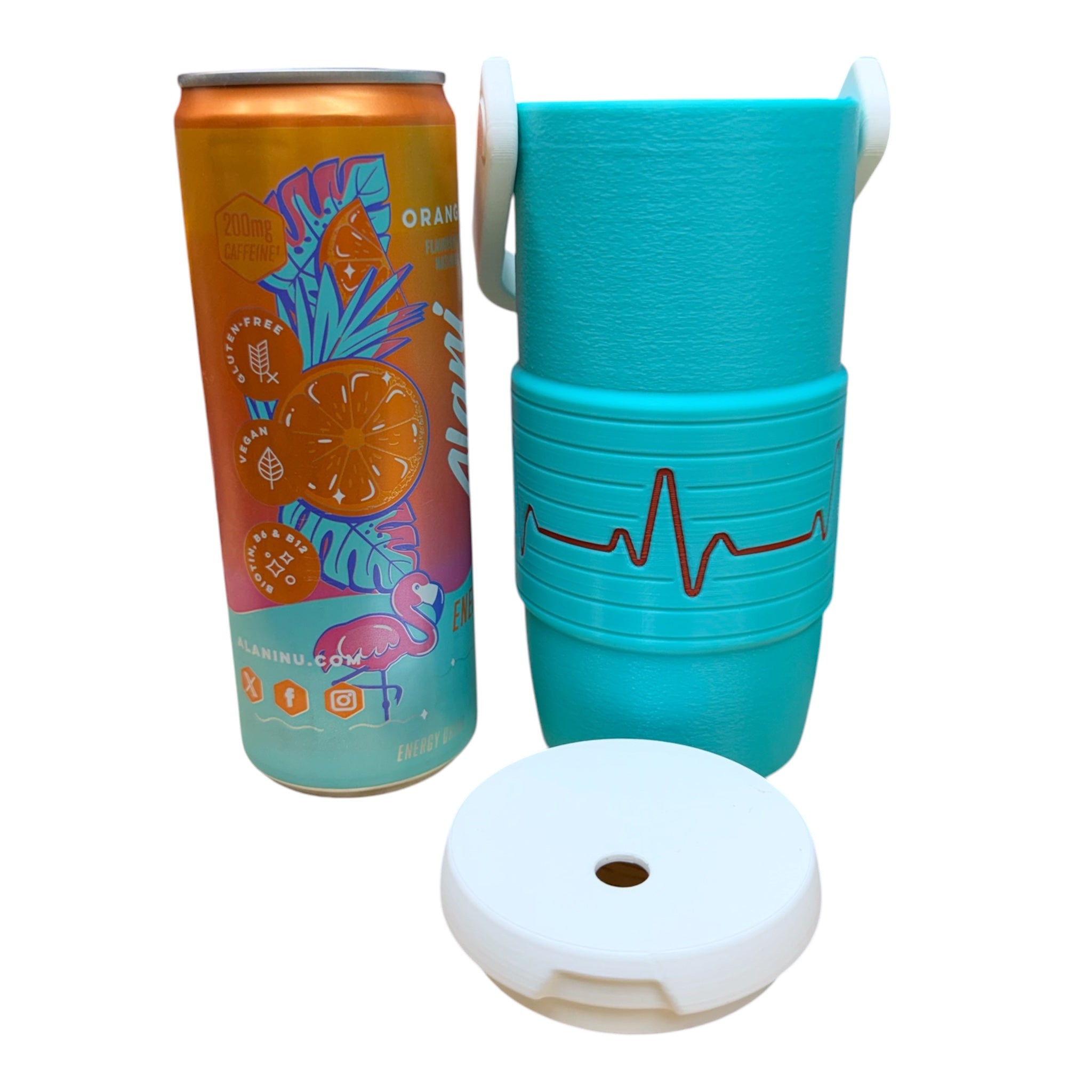 Nurse Edition EKG cooler-style can holder for 12oz Skinny Cans