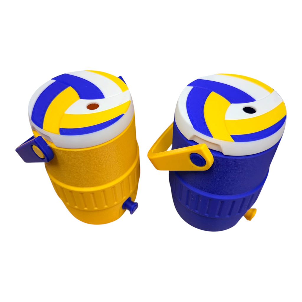 Volleyball themed cooler-style can holder for 12oz soda Cans