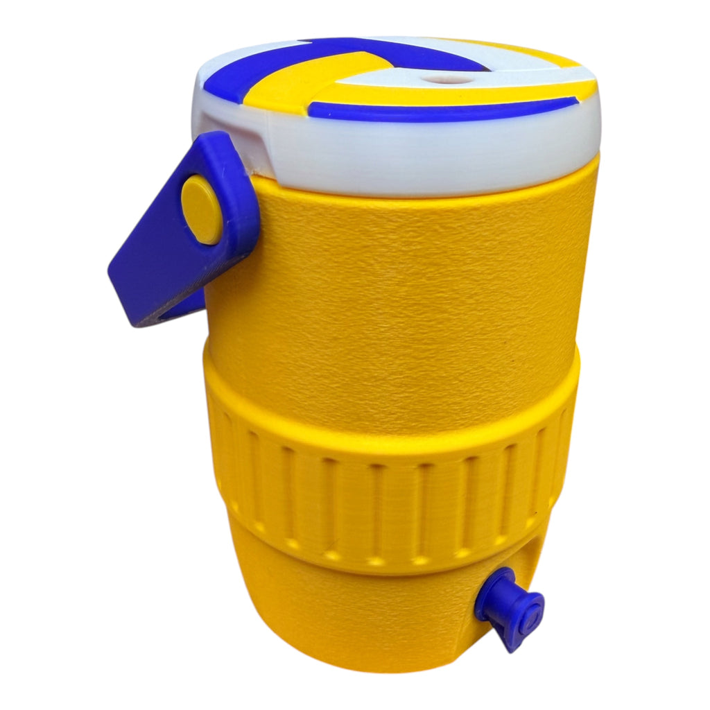 Volleyball themed cooler-style can holder for 12oz soda Cans