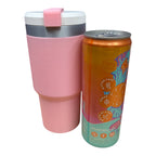 Tumbler-style can holder/tumbler-style koozie for 12oz Skinny Cans