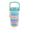 Rainbow Cooler-style can holder for 12oz Skinny Cans Animul67