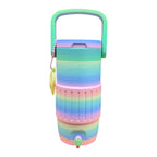Rainbow Cooler-style can holder for 12oz Skinny Cans Animul67