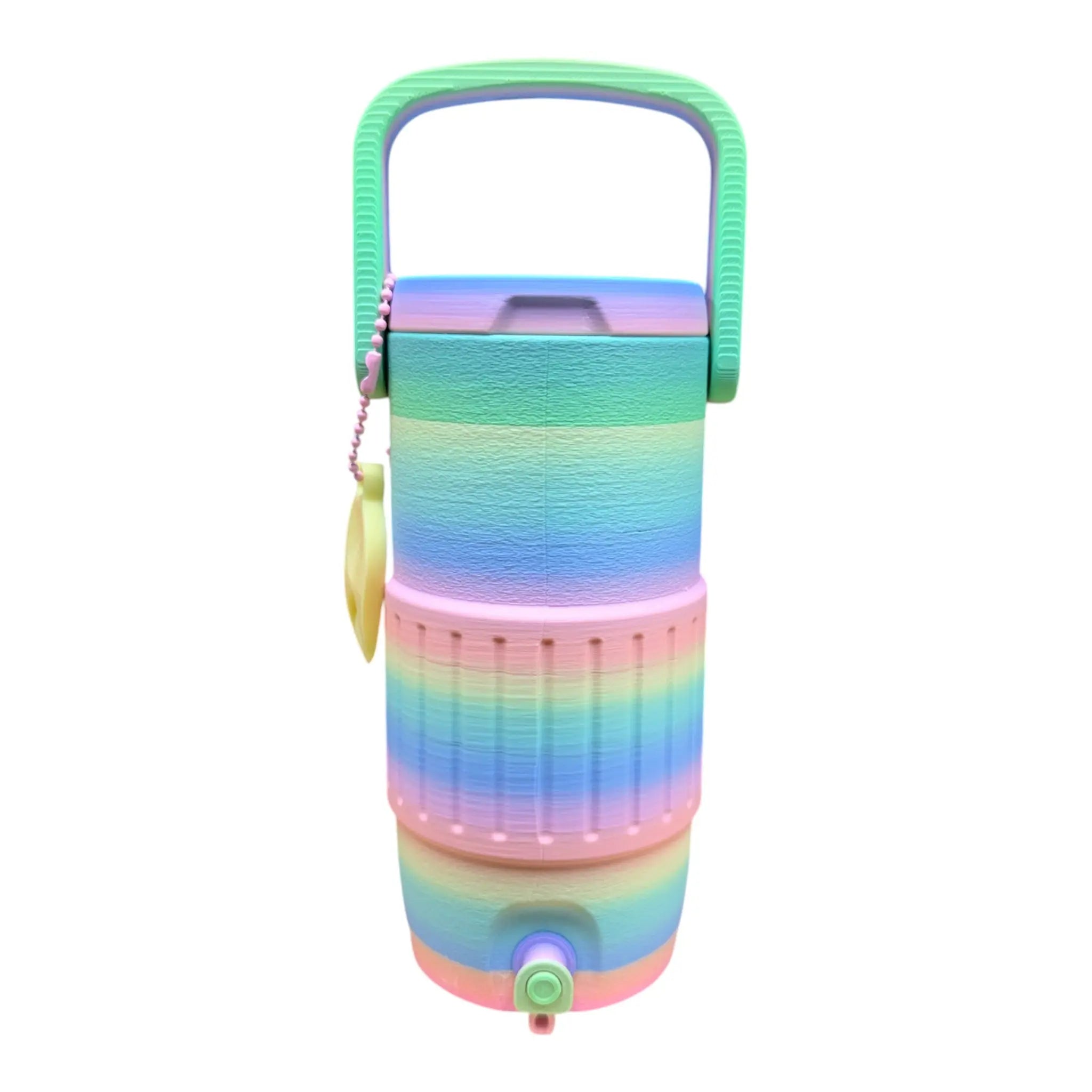 Rainbow Cooler-style can holder for 12oz Skinny Cans Animul67