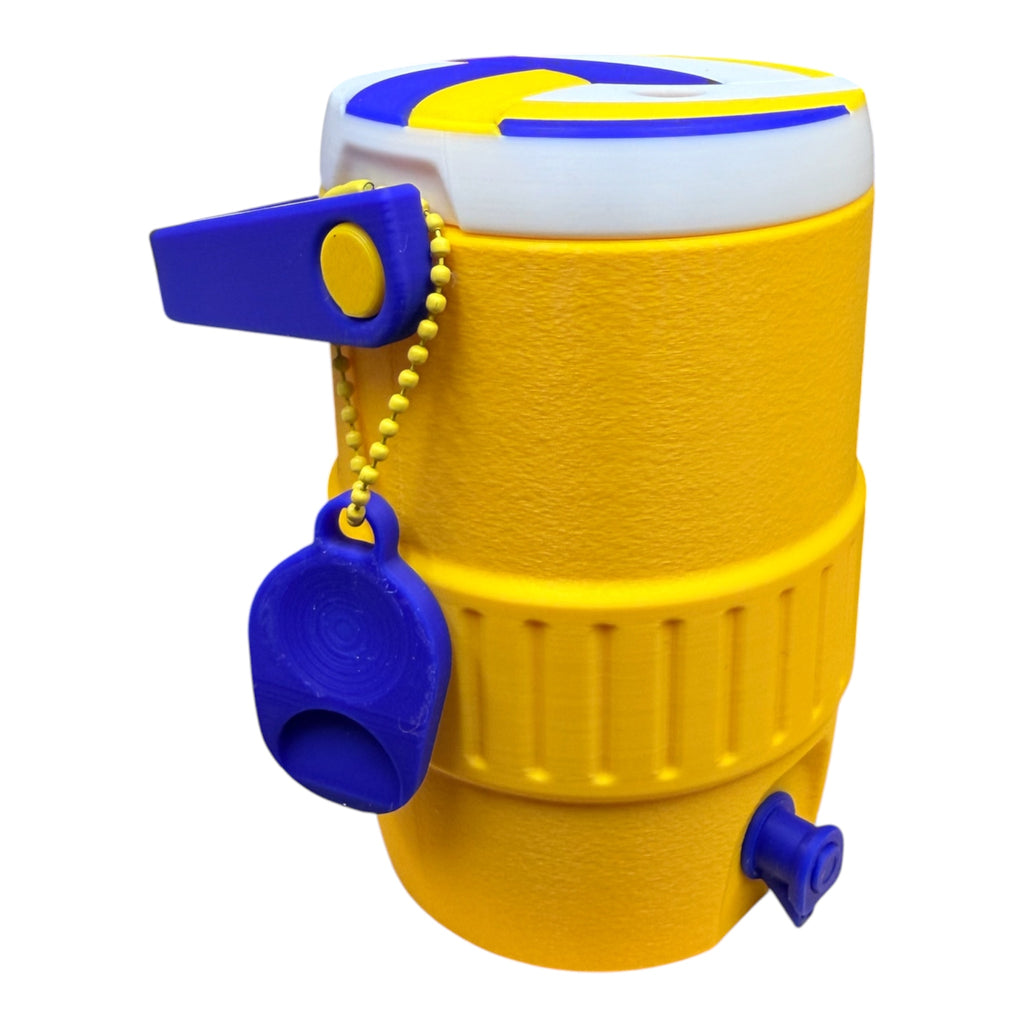 Volleyball themed cooler-style can holder for 12oz soda Cans