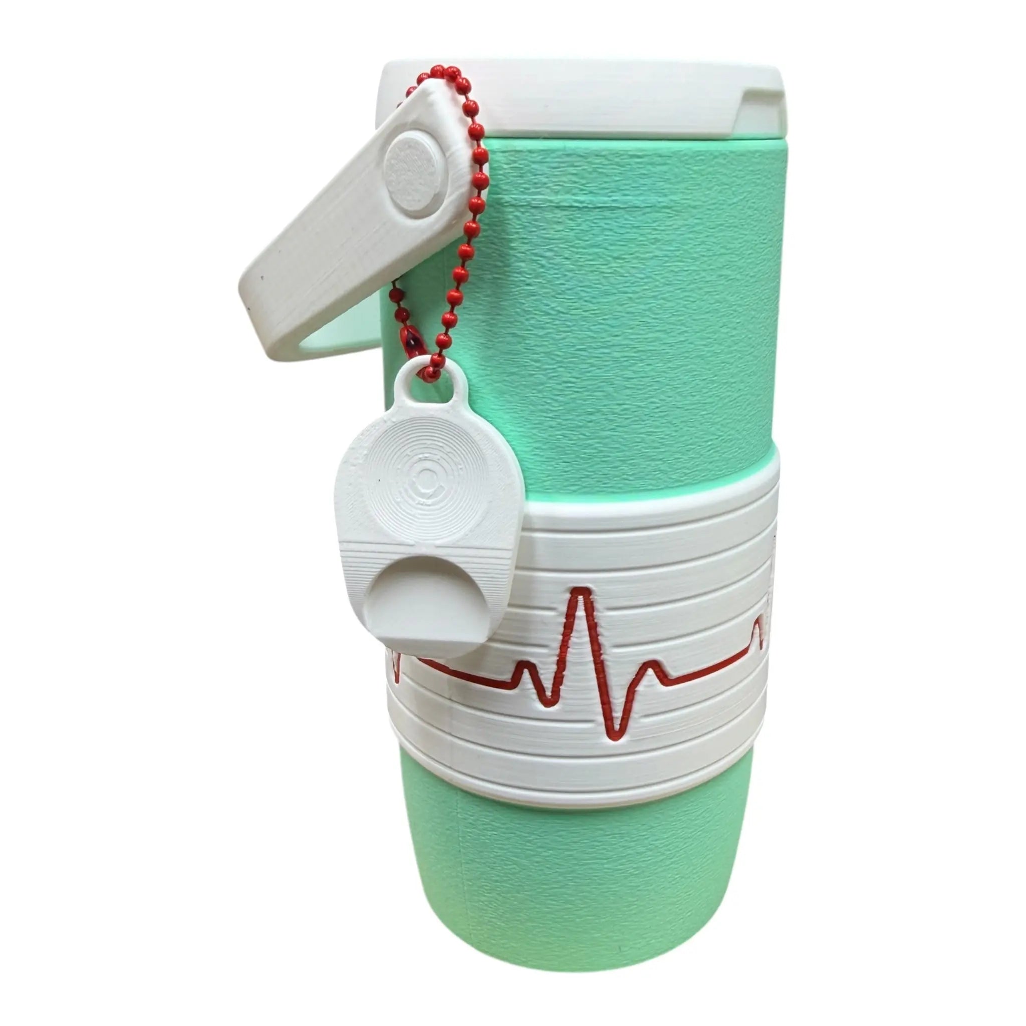 Nurse Edition EKG cooler-style can holder for 12oz Skinny Cans Animul67