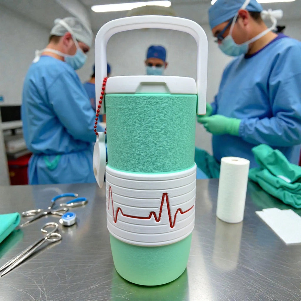 Nurse Edition EKG cooler-style can holder for 12oz Skinny Cans Animul67