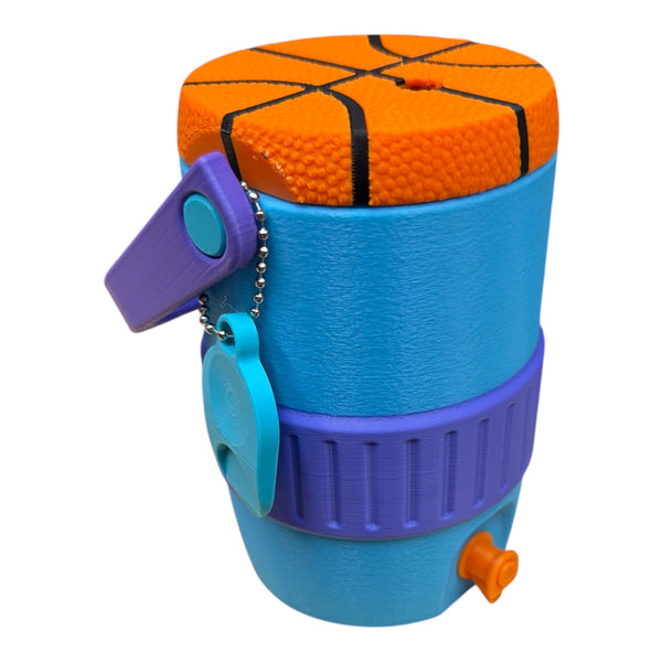Basketball Themed Cooler-style can holder for 12oz soda Cans